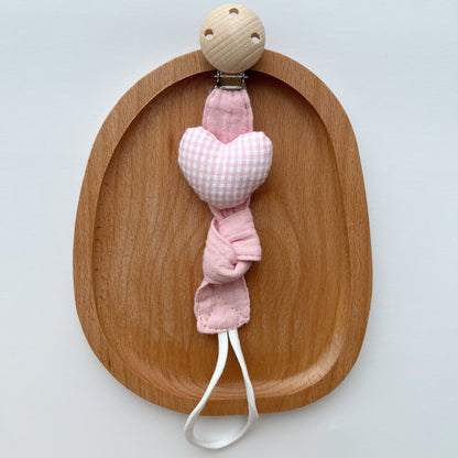 Cute Cartoon Bear Star Baby Pacifier Clip Ecofriendly Cotton Soother 8