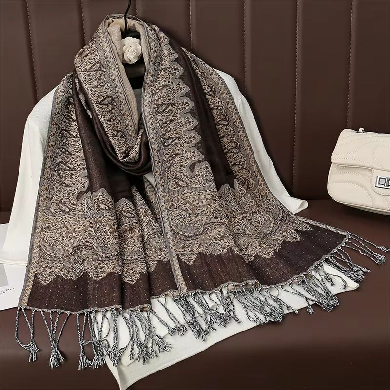 Luxury Cashmere Pashmina Shawl Winter Scarf For Women 27