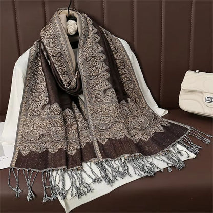 Luxury Cashmere Pashmina Shawl Winter Scarf For Women 27