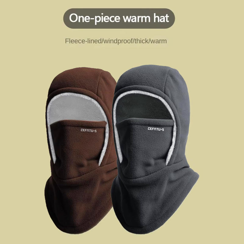 Warm Fleece Winter Motorcycle Balaclava Full Face Windproof Ski Mask Cap Outdoor Riding Cover Hat 1