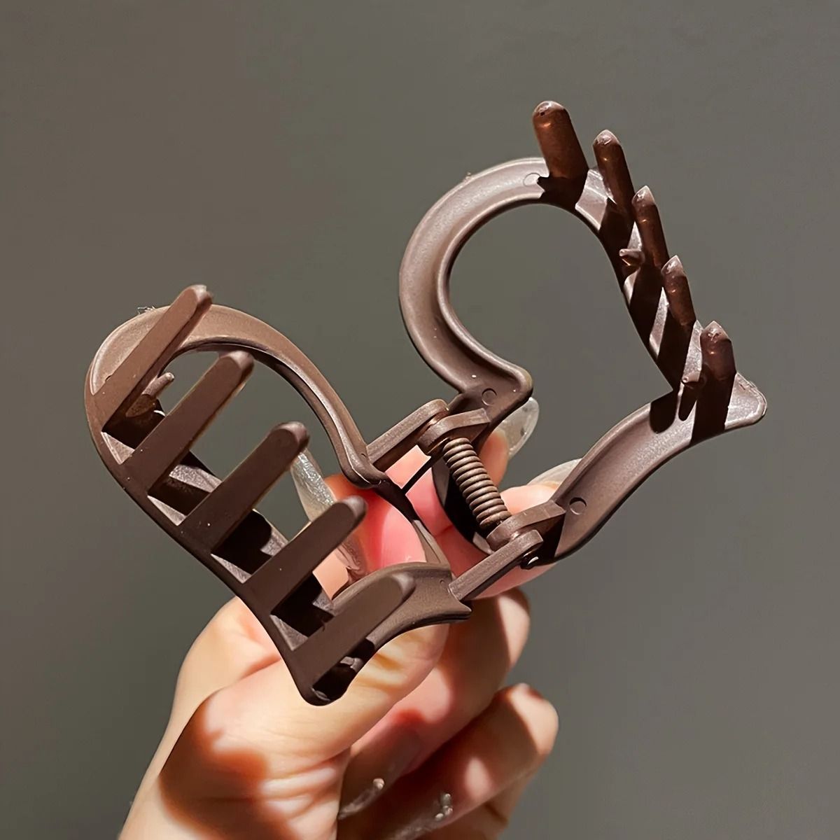 Women Frosted Hair Clip Set High End Shark Clip Headwear 4
