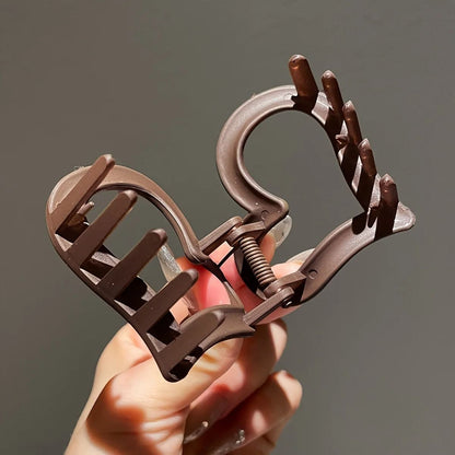 Women Frosted Hair Clip Set High End Shark Clip Headwear 4
