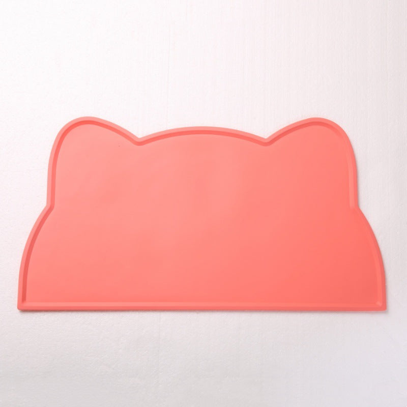 Pet Silicone Food Mat Waterproof Anti-Slip Easy to Clean, Universal Tableware Mat for Cats and Dogs