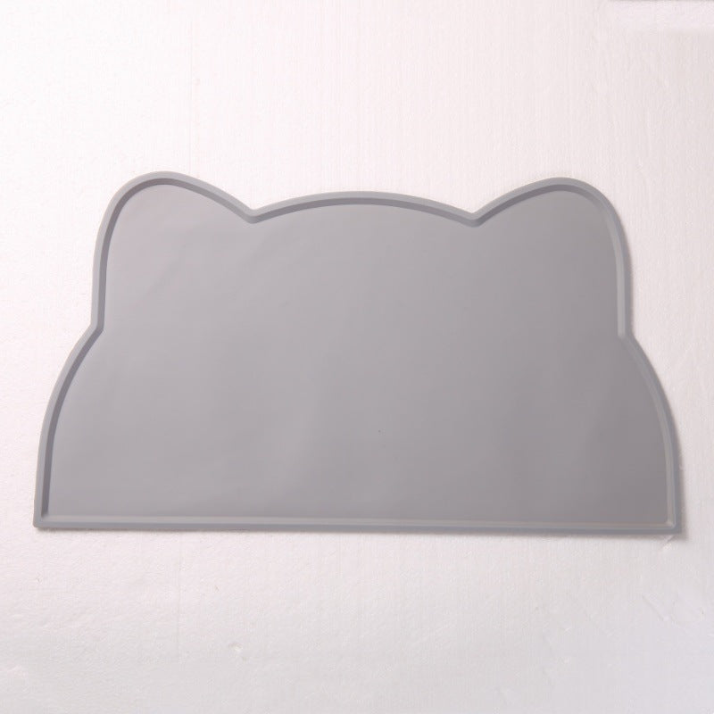 Pet Silicone Food Mat Waterproof Anti-Slip Easy to Clean, Universal Tableware Mat for Cats and Dogs
