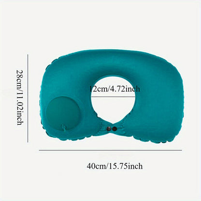 Portable Neck Pillow UShaped That Can Be Stored Inflatable And SelfFilled For Travel And Business T
