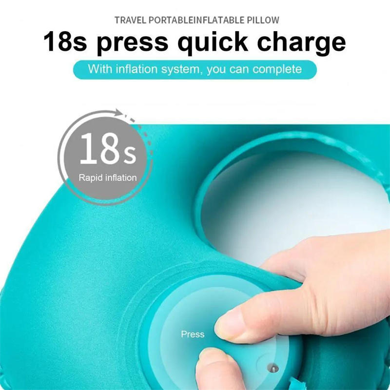 Portable Neck Pillow UShaped That Can Be Stored Inflatable And SelfFilled For Travel And Business T