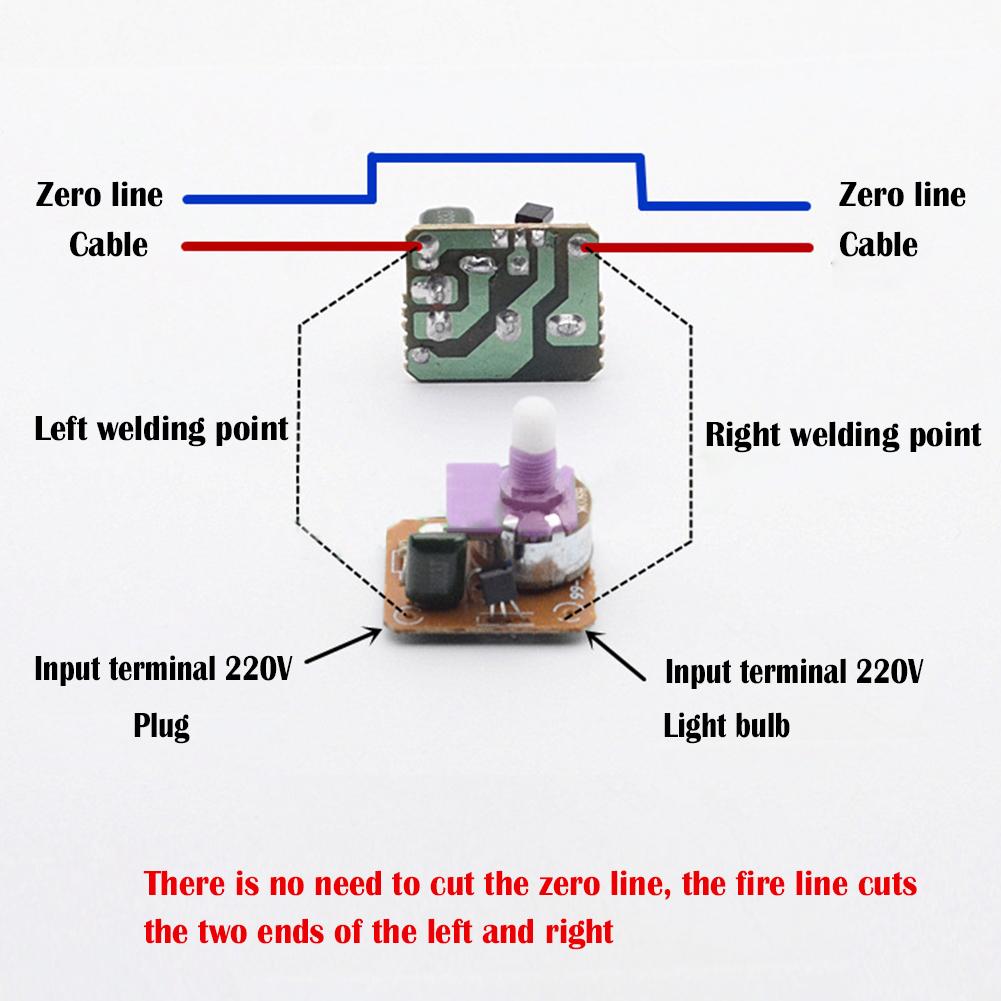Adjustable Dimmer Knob Controller For Lamp Dimming Table Light OnOff Switch 7