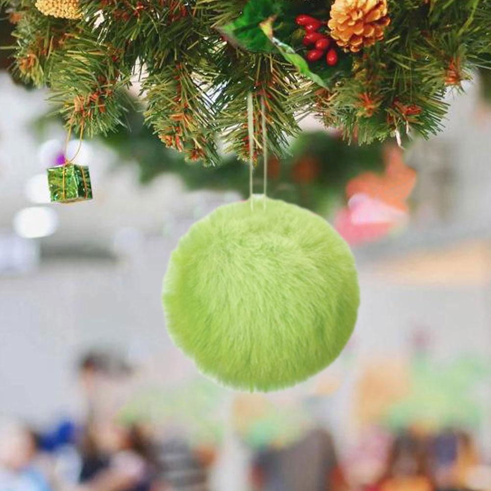 Plush Christmas Ball, Christmas Tree Decoration, Christmas Party Decor, Holiday Furnishings, Tree Home Decor Set