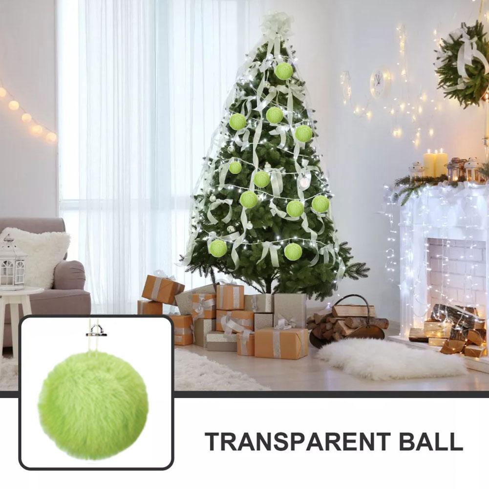 Plush Christmas Ball, Christmas Tree Decoration, Christmas Party Decor, Holiday Furnishings, Tree Home Decor Set