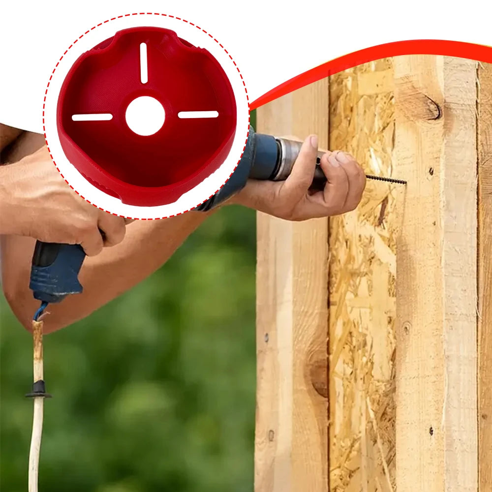 Reusable Drill Dust Collector Multifunction Dust Box Red Dust Bowl Device Dustproof Collection Tool 4