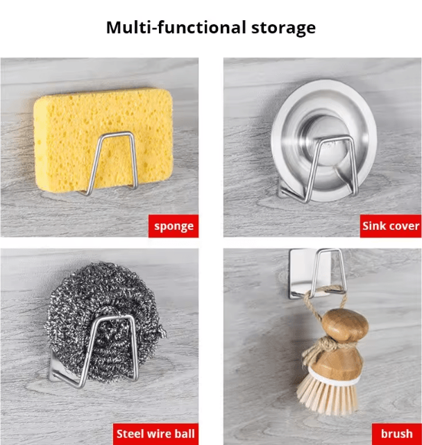 Stainless Steel Sink Sponge Rack 1