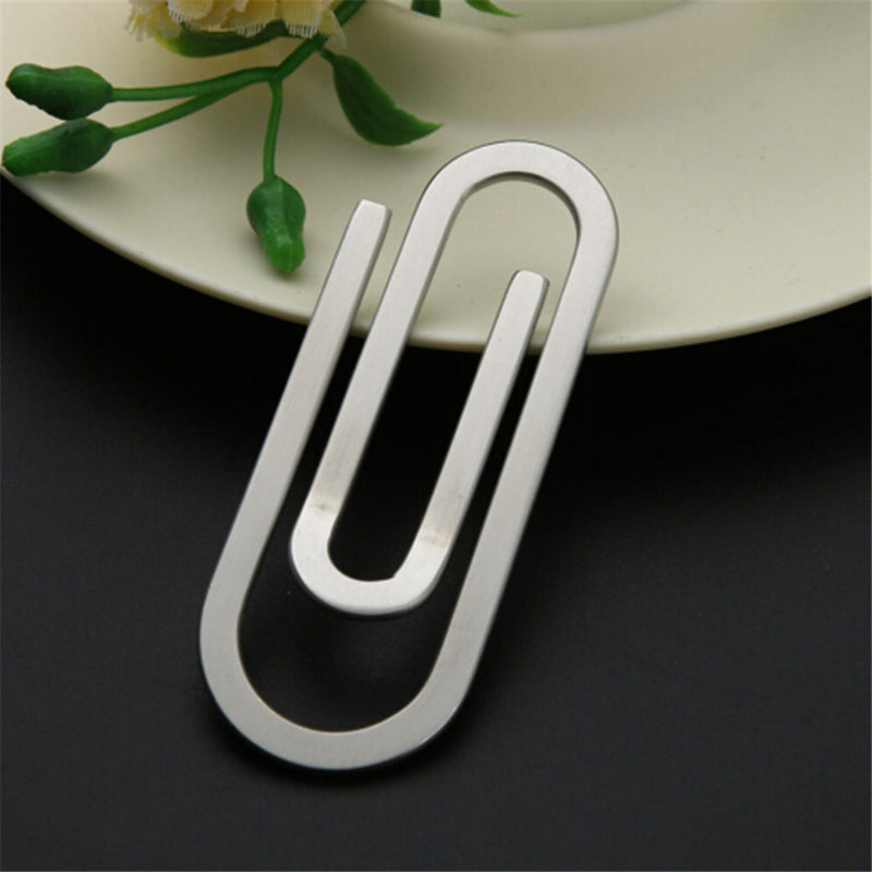 Stainless Steel Money Clips for Paper and Banknotes Creative Design
