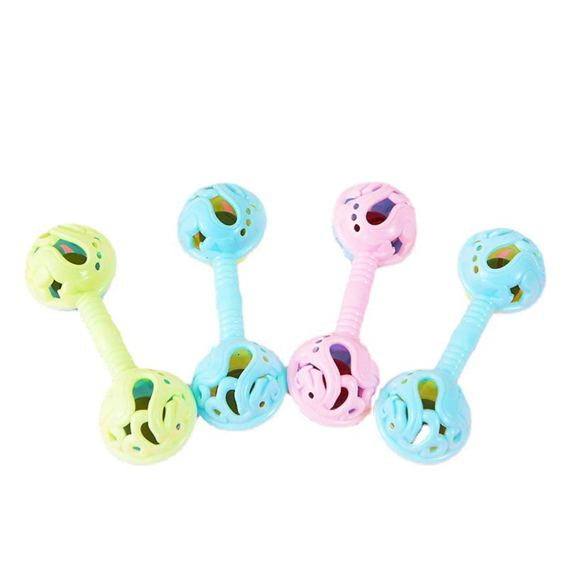 Children's Party Toy, Double-Headed Hand Rattle, Baby Shower Bell Gift