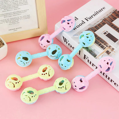 Children's Party Toy, Double-Headed Hand Rattle, Baby Shower Bell Gift