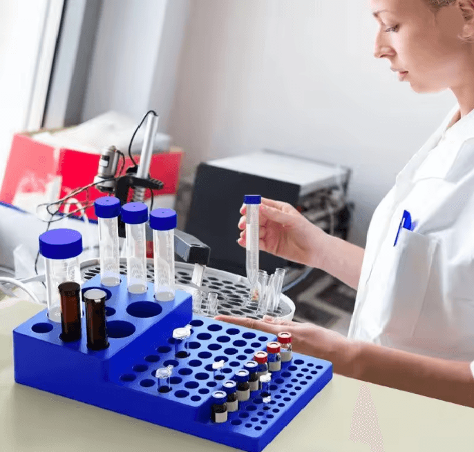 Stepped Laboratory Test Tube Rack 3