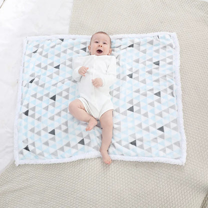 Soft Washable Thick Baby Blanket Thermal Swaddle Wrap For Newborns 2