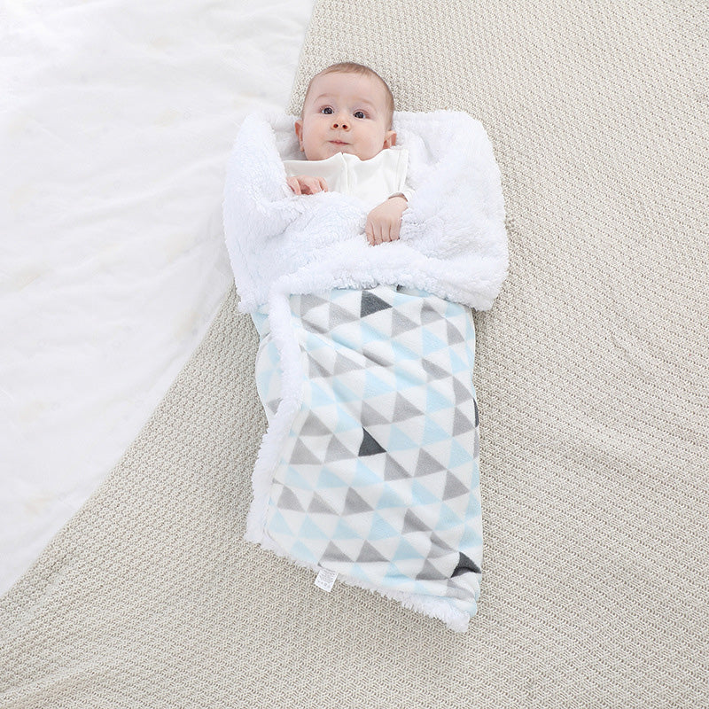 Soft Washable Thick Baby Blanket Thermal Swaddle Wrap For Newborns 3