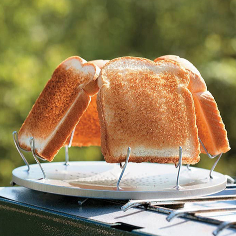 Simple Portable Stainless Steel Toast Rack Outdoor Camping Toaster 1