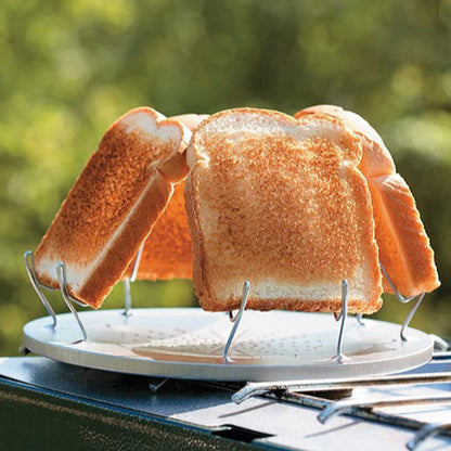 Simple Portable Stainless Steel Toast Rack Outdoor Camping Toaster 1