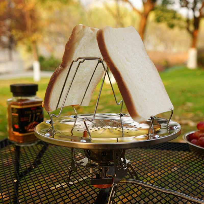 Simple Portable Stainless Steel Toast Rack Outdoor Camping Toaster 2