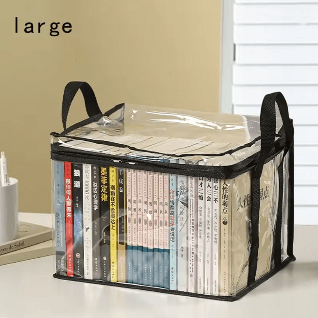 Foldable Transparent Book Storage Box 5