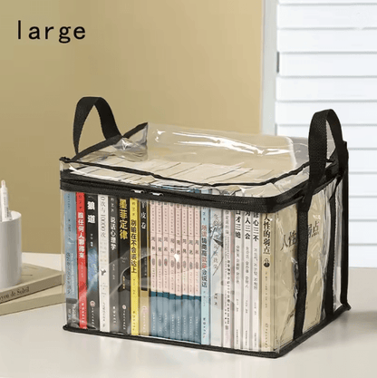 Foldable Transparent Book Storage Box 5