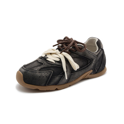 Genuine Leather Running Shoes For Women Nonslip German Training Sneakers Largesize Flat Womens Snea