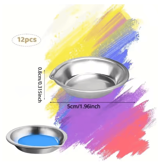 Stainless Steel Paint Mixing Cups Set 3
