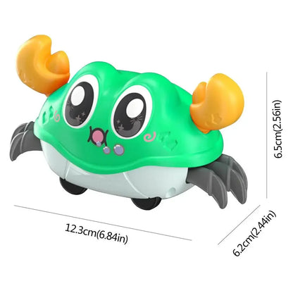 Interactive Walking Double Force Crawling Crab Tummy Time Baby Sensory Toy, Infant Crawl Development