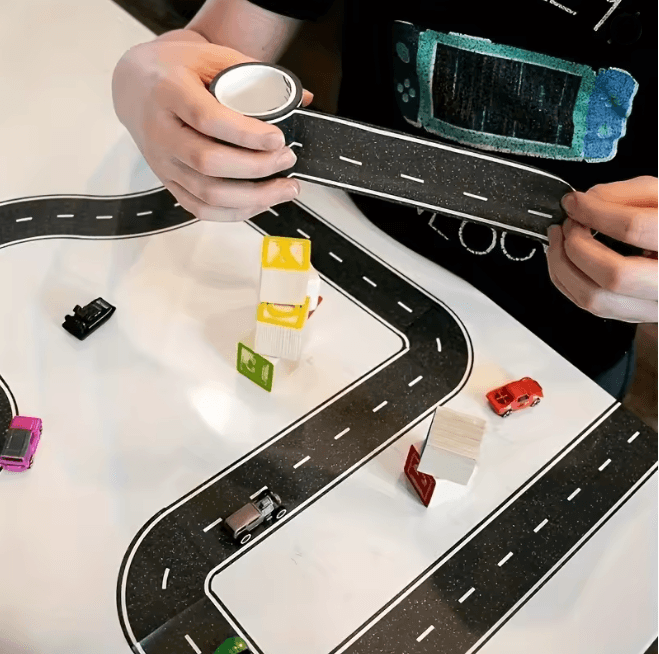Reusable Cartoon Road Tape Stickers 3