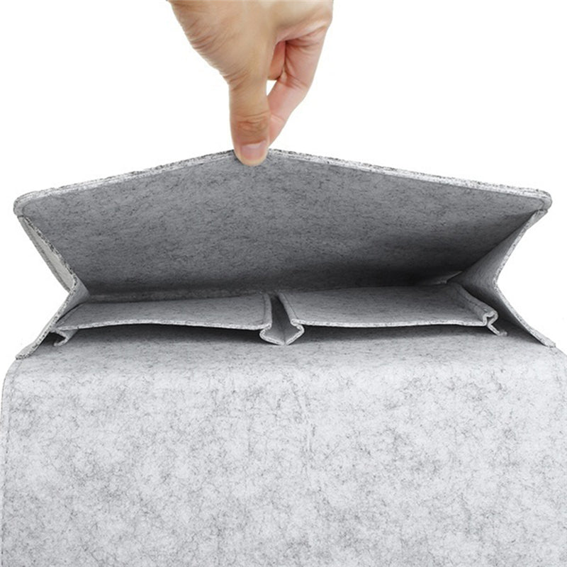 Felt Bedside Storage Bag Couch Storage Organiser Bed Holder Pockets For Remote Control 6