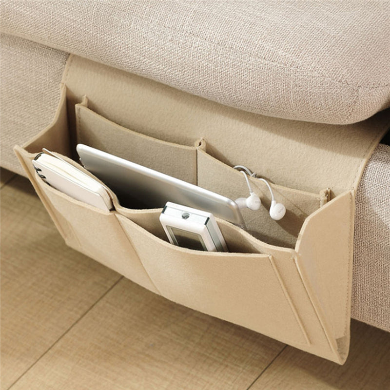 Felt Bedside Storage Bag Couch Storage Organiser Bed Holder Pockets For Remote Control 9