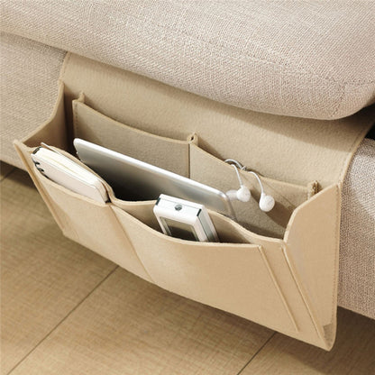 Felt Bedside Storage Bag Couch Storage Organiser Bed Holder Pockets For Remote Control 9