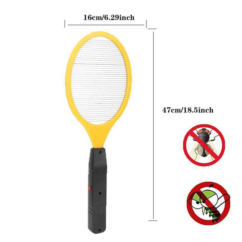 Electric Mosquito Zapper Racket Fly Swatter Battery Powered Bug Killer Insect Stun
