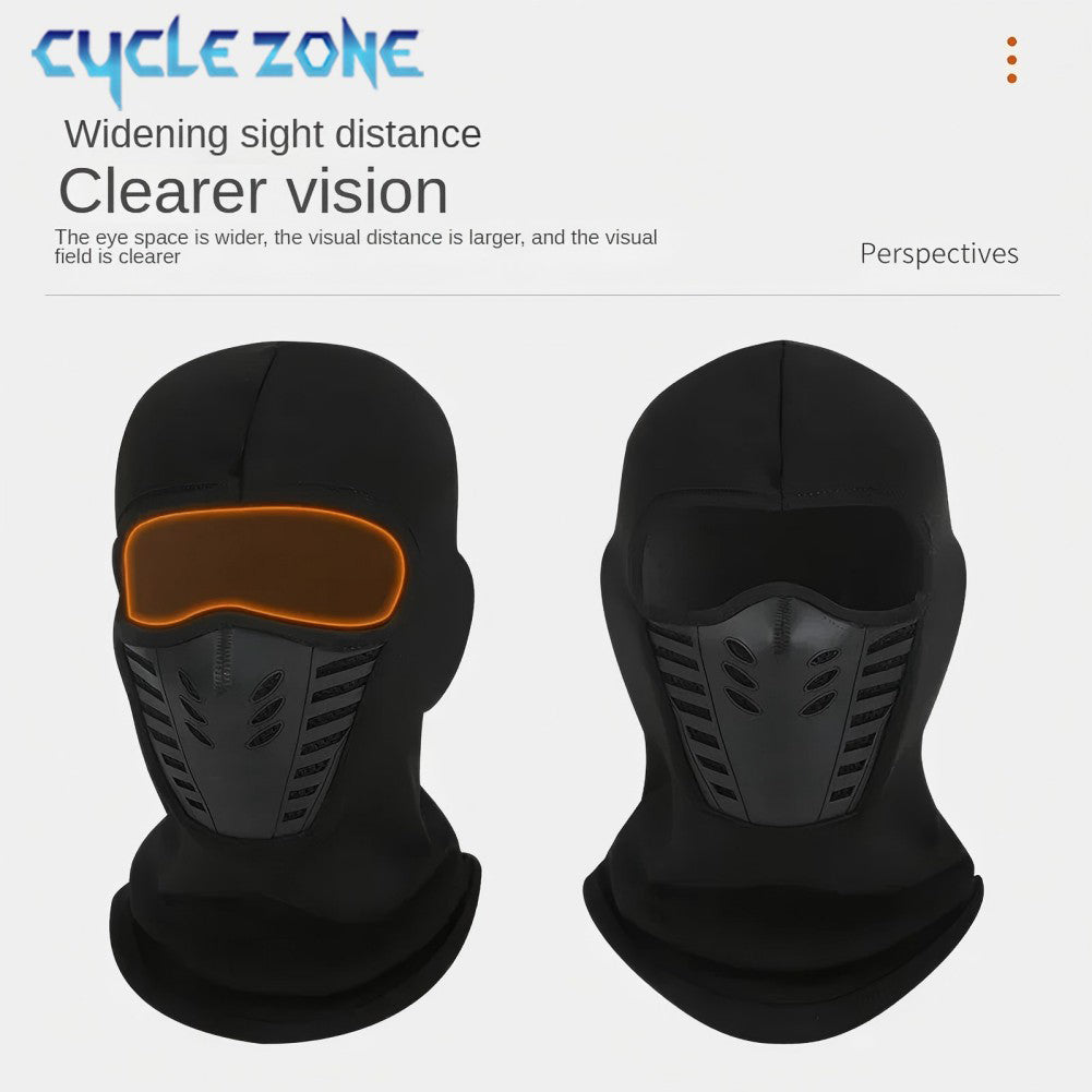 Mask Winter Thermal Motorcycle Balaclava, Dustproof Fleece Cap for Ski Cycling Riding
