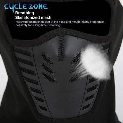 Mask Winter Thermal Motorcycle Balaclava, Dustproof Fleece Cap for Ski Cycling Riding