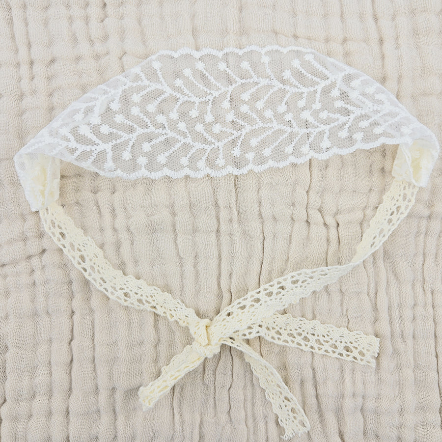 Baby Hair Accessories Hollow Headbands For Girls Elastic Lace White Floral Sweet Princess Hairband  9