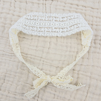 Baby Hair Accessories Hollow Headbands For Girls Elastic Lace White Floral Sweet Princess Hairband  8