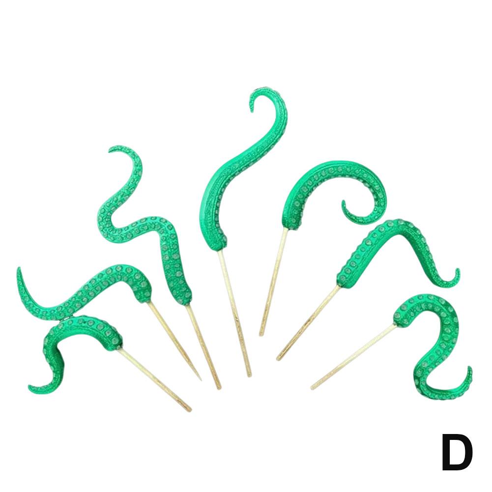 Octopus Tentacle Plant Post Decoration Resin Set 4