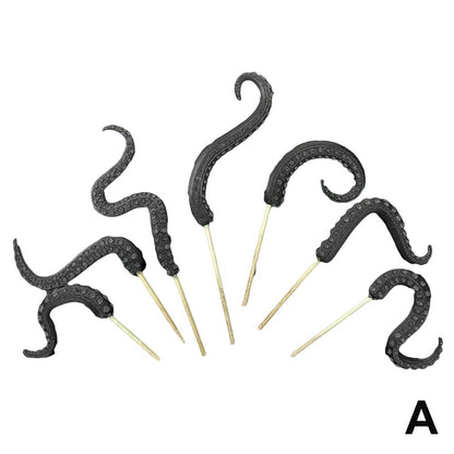 Octopus Tentacle Plant Post Decoration Resin Set 1