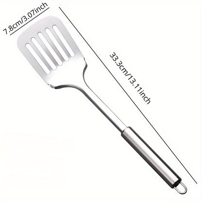 Kitchen Cooking Spatula Saute Stainless Steel Slotted Turner, Steak Burger Butter Tool