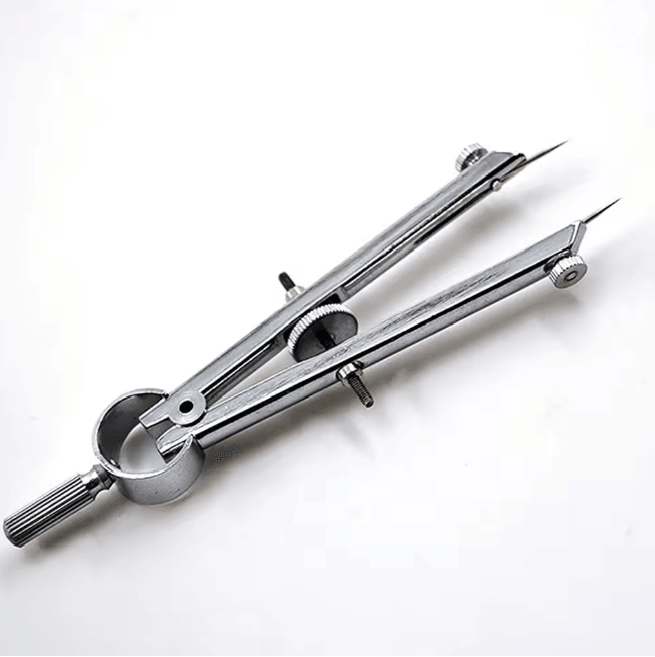 Metal Drafting Compass with Lock