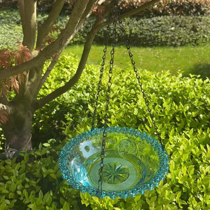 Bird Feeder Outdoor Hanging Decorative Bird Bath Garden Courtyard Feeder 7