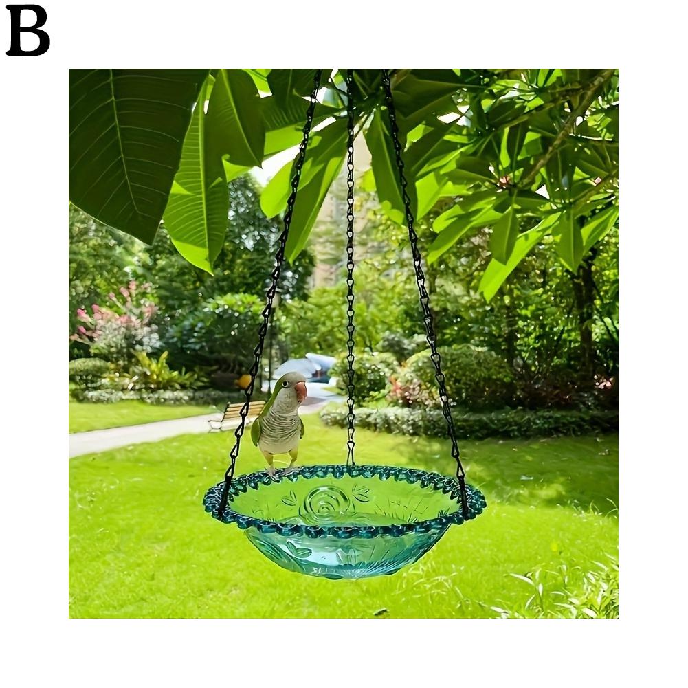 Bird Feeder Outdoor Hanging Decorative Bird Bath Garden Courtyard Feeder 1