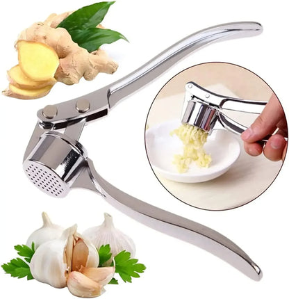 Stainless Steel Garlic Press And Mincer Garlic Peeler And Cleaning Brush Ginger Peeler Household To 5