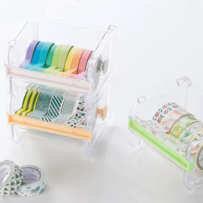 Washi Tape Cutter and Dispenser Set