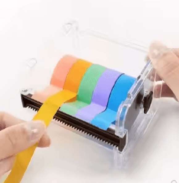Washi Tape Cutter And Dispenser Set 6
