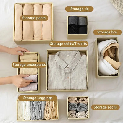 Foldable Storage Box For Underwear Bra Socks Pants And Clothes Organizer 3