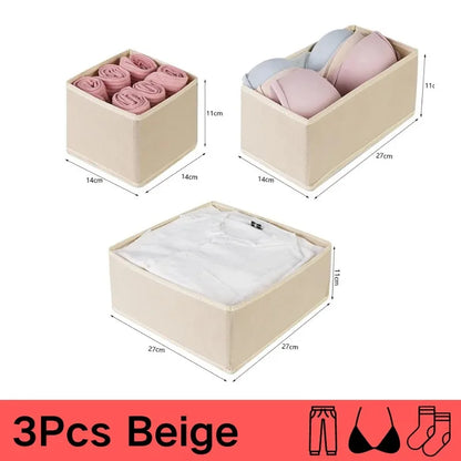 Foldable Storage Box For Underwear Bra Socks Pants And Clothes Organizer 1