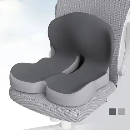 Premium Ergonomic Seat Cushion With Back Support  AllDay Comfort Pad For Office Chairs  Work From H 8